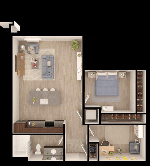 Anthem PDX Apartments B5 Floor Plan